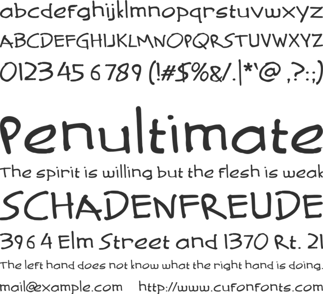 Clemira font preview