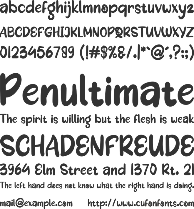 Arumi font preview