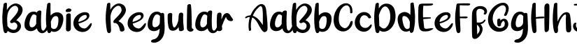 Babie Regular font