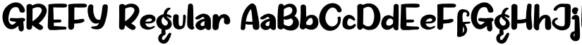 GREFY Regular font