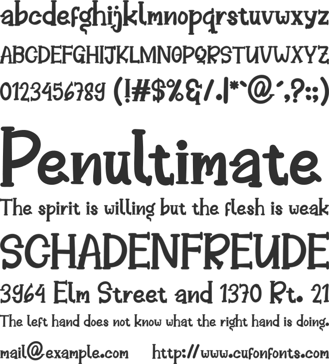 BETROLY font preview