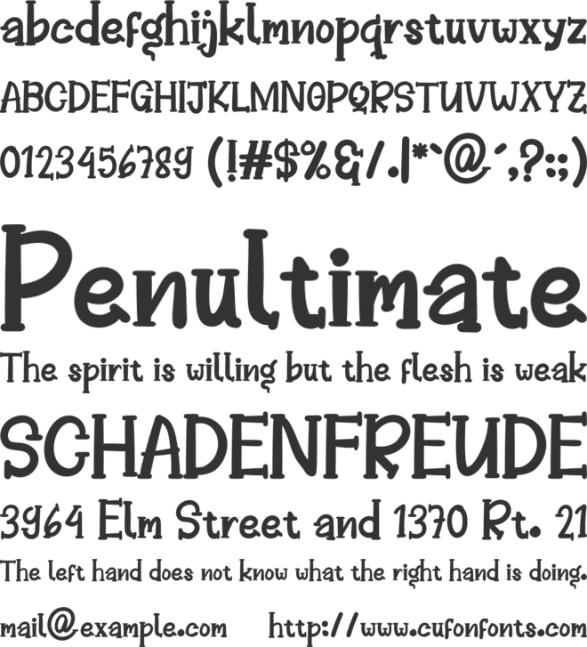 BETROLY font preview