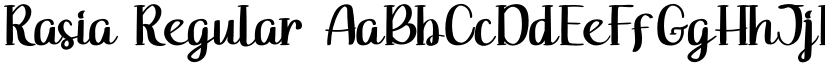 Rasia Regular font