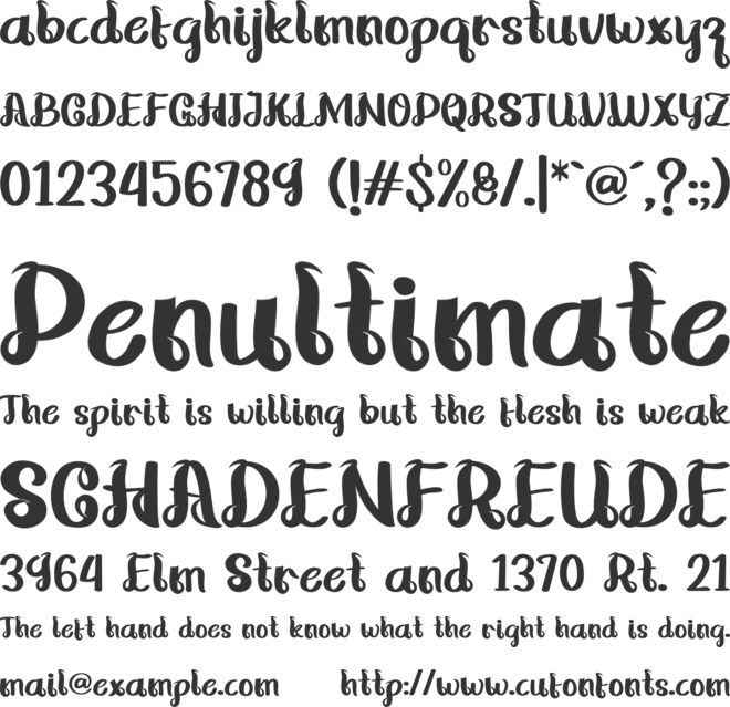 Hindigo font preview