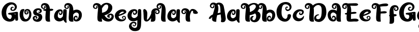 Gostab Regular font
