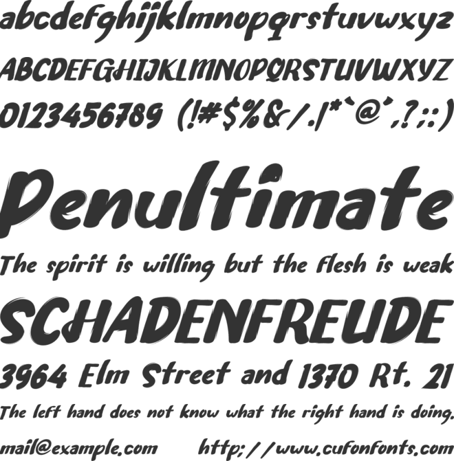 Garmila font preview