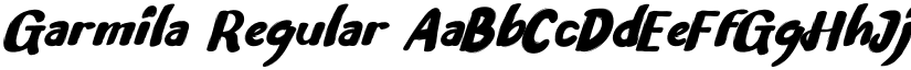Garmila Regular font