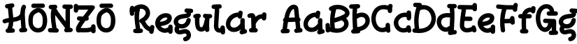 HONZO Regular font