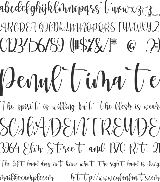 Monalisa Font font preview