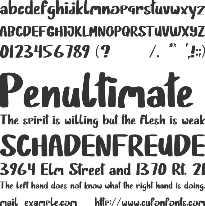 Baby Panda font preview