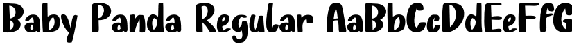 Baby Panda Regular font