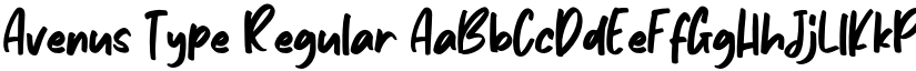 Avenus Type Regular font