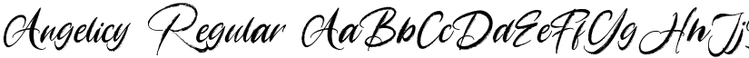 Angelicy Regular font
