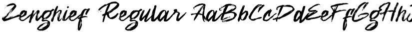 Zenghief Regular font