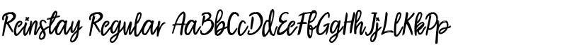 Reinstay Regular font