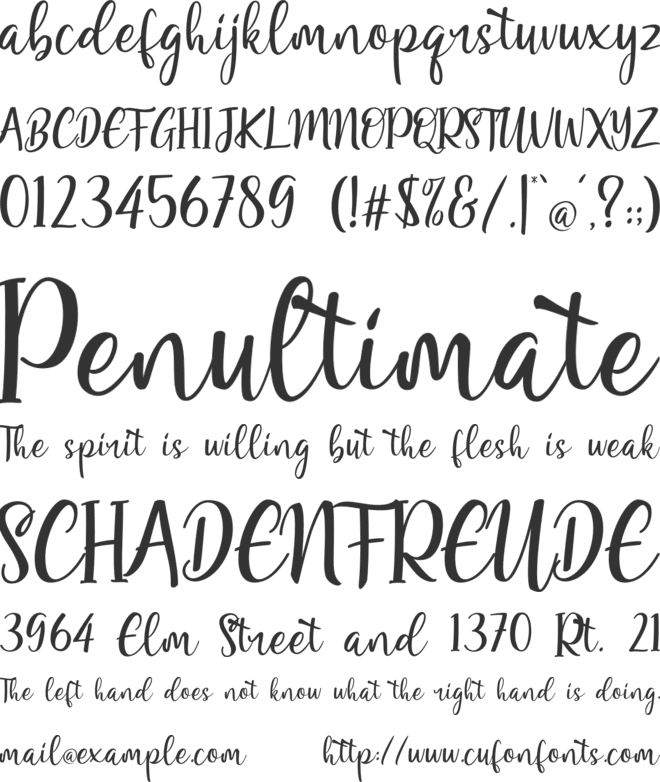 Renitah font preview