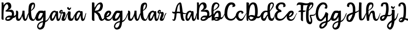 Bulgaria Regular font