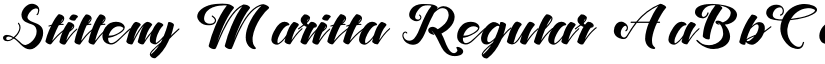 Stiffeny Maritta Regular font