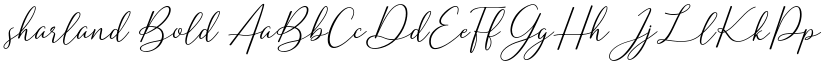 sharland Bold font
