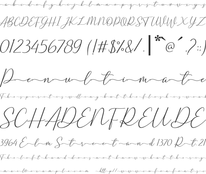 sharland font preview