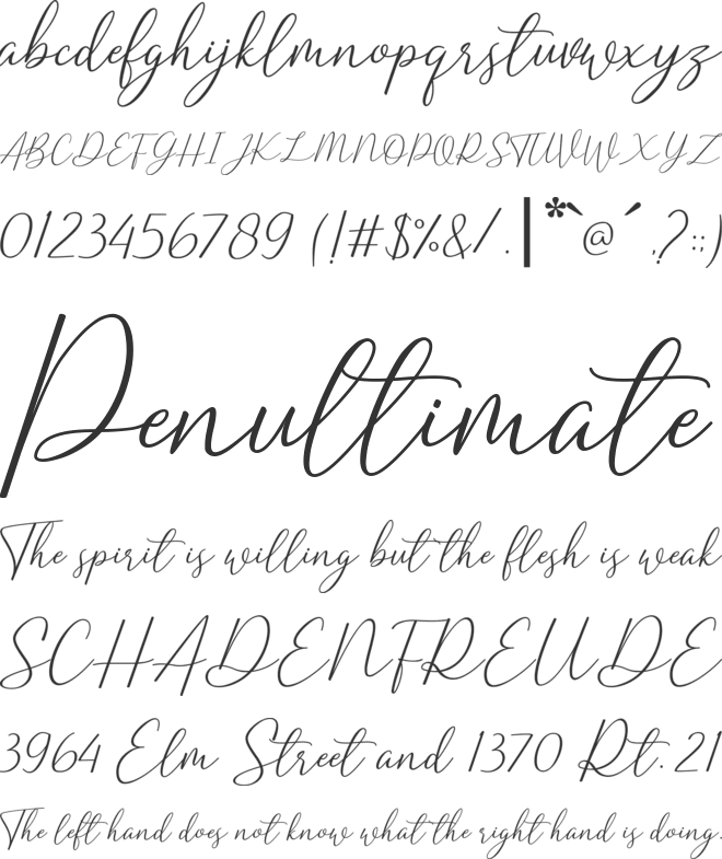 sharland font preview