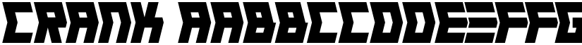 Crank font download