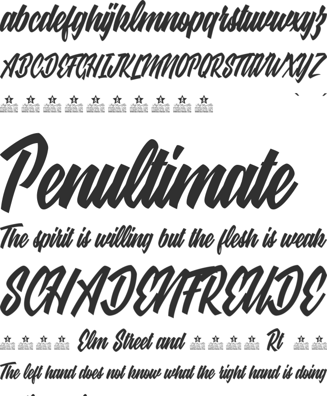 Ebony Eyes Personal Use font preview