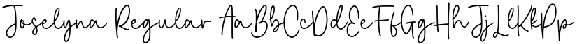 Joselyna Regular font