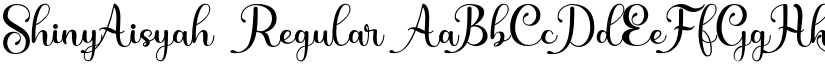 ShinyAisyah Regular font