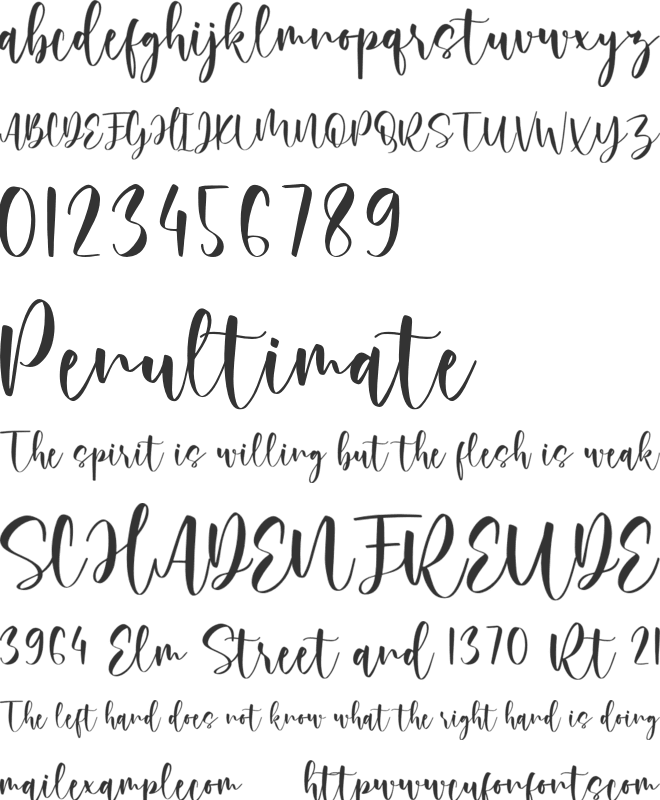 Rossi Mithori font preview