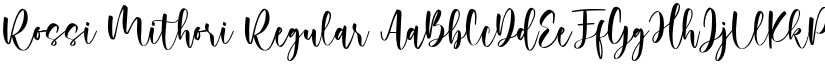 Rossi Mithori Regular font