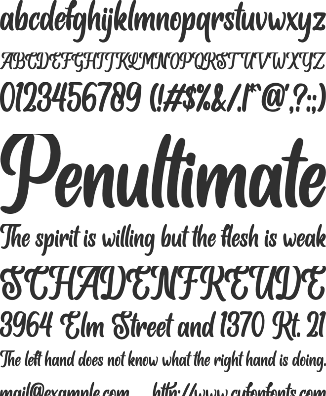 Albertho font preview