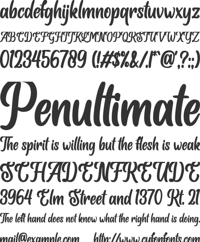 Albertho font preview