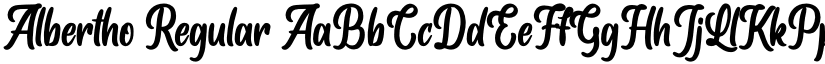 Albertho Regular font