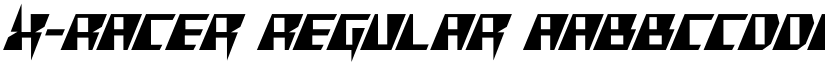 X-Racer Regular font