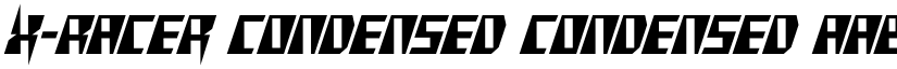 X-Racer Condensed Condensed font