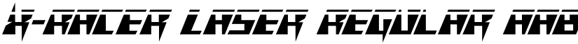 X-Racer Laser Regular font