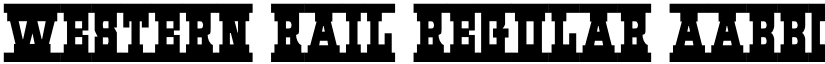Western Rail Regular font