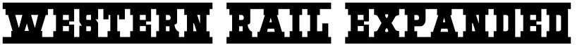 Western Rail Expanded Expanded font