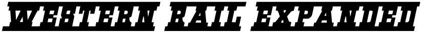 Western Rail Expanded Italic Expanded Italic font