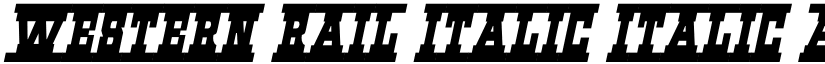 Western Rail Italic Italic font