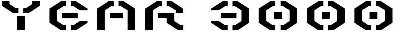 Year 3000 Expanded font
