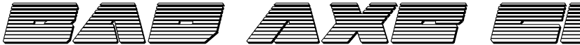 Bad Axe Chrome Italic Italic font