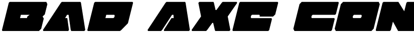Bad Axe Condensed Italic Condensed Italic font