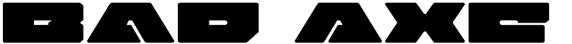 Bad Axe Expanded Expanded font