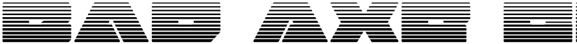 Bad Axe Gradient Regular font