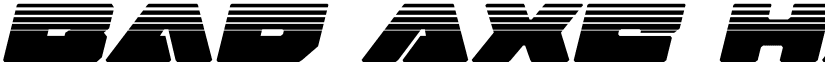 Bad Axe Halftone Italic Italic font