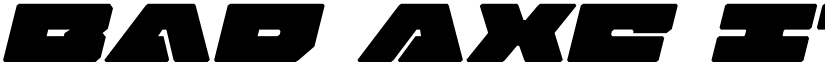 Bad Axe Italic Italic font