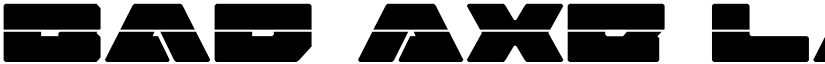 Bad Axe Laser Regular font