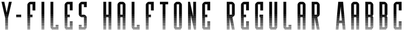 Y-Files Halftone Regular font